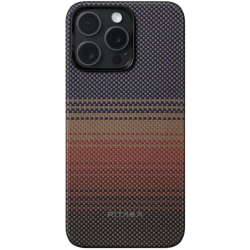 Pitaka Fusion Weaving MagEZ Case 5 - MagSafe Θήκη Aramid Fiber Body - Apple iPhone 15 Pro Max - 0.75mm - 1500D - Sunset (KI1501SUM)