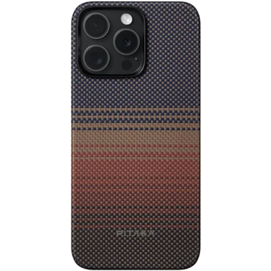 Pitaka Fusion Weaving MagEZ Case 5 - MagSafe Θήκη Aramid Fiber Body - Apple iPhone 15 Pro Max - 0.75mm - 1500D - Sunset (KI1501SUM)