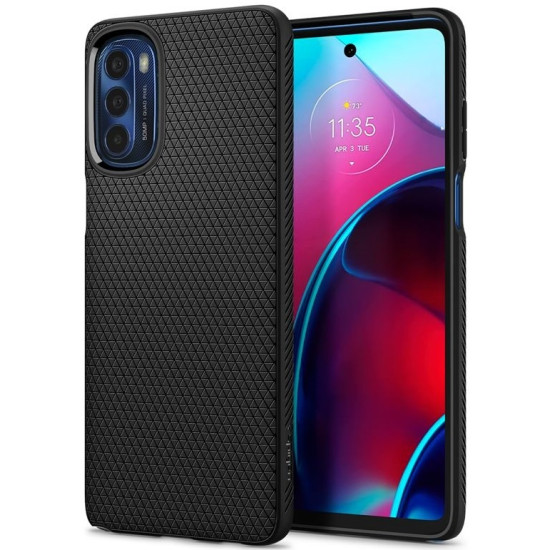 Θήκη Σιλικόνης - Motorola Moto G Stylus 4G 2022 - Spigen Liquid Air - Matte Black (ACS04469)