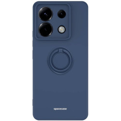 Θήκη Σιλικόνης με Μεταλλικό Μαγνητικό Ring Holder - Xiaomi Redmi Note 13 Pro 5G / Poco X6 - Spacecase Silicone Ring - Blue (5905719108045)