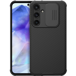 Σκληρή Θήκη με Κάλυμμα για την Κάμερα - Samsung Galaxy A55 - Nillkin CamShield Pro - Black (6902048276901)