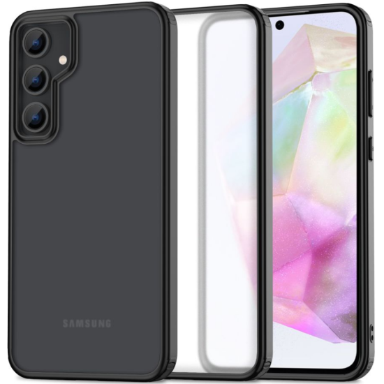 Σκληρή Ημιδιάφανη Θήκη - Samsung Galaxy A35 - Tech-Protect MagMat - Matte Black (5906203691890)