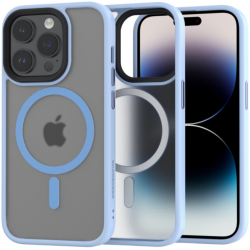 Spacecase Hybrid MagSafe - Σκληρή Ημιδιάφανη Θήκη MagSafe - Apple iPhone 14 Pro - Baby Blue (5905719103040)
