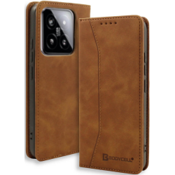 Θήκη Πορτοφόλι - Xiaomi 14 Pro - Bodycell Book Case - Brown (5206015073342)
