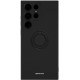 Spacecase Silicone Ring - Θήκη Σιλικόνης με Μεταλλικό Μαγνητικό Ring Holder - Samsung Galaxy S23 Ultra - Black (5905719014292)