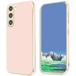 Bodycell Gold Plated - Θήκη Σιλικόνης Samsung Galaxy S23 - Pink (5206015071478)