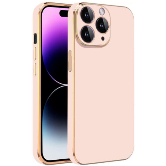 Bodycell Gold Plated - Θήκη Σιλικόνης Apple iPhone 11 Pro - Pink (5206015070587)
