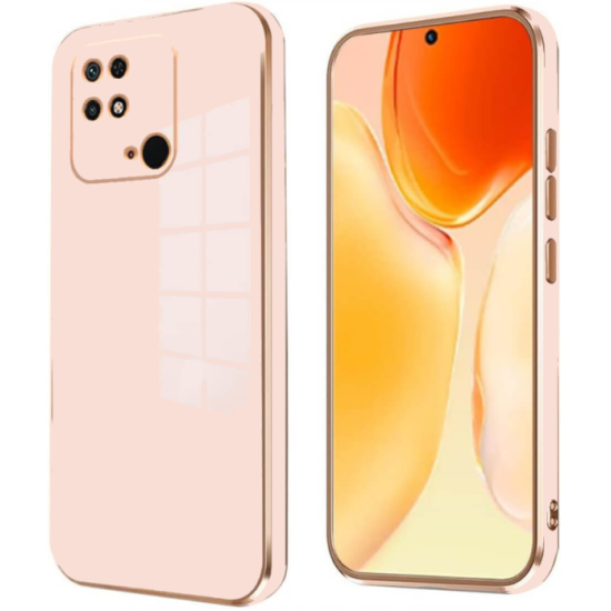 Bodycell Gold Plated - Θήκη Σιλικόνης Xiaomi Redmi 10C - Pink (5206015071973)