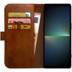 Rosso Element PU Θήκη Πορτοφόλι Sony Xperia 5 V - Brown (8719246433955)