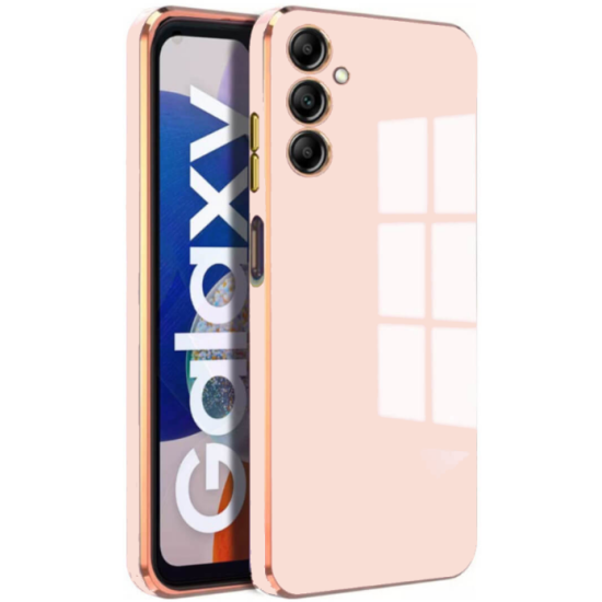 Bodycell Gold Plated - Θήκη Σιλικόνης Samsung Galaxy A14 - Pink (5206015071041)