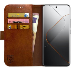 PU Θήκη Πορτοφόλι - Xiaomi 14 Pro - Rosso Element - Brown (8719246426797)