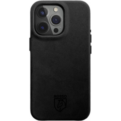 Rosso Elite Back Cover - Δερμάτινη Θήκη MagSafe - Apple iPhone 15 Pro - Black (8719246442056)