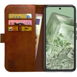 Rosso Element PU Θήκη Πορτοφόλι Google Pixel 8 - Brown (8719246390500)