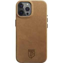 Rosso Elite Back Cover - Δερμάτινη Θήκη MagSafe - Apple iPhone 15 Pro Max - Light Brown (8719246442018)