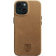 Rosso Elite Back Cover - Δερμάτινη Θήκη MagSafe - Apple iPhone 15 - Light Brown (8719246442070)