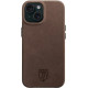 Rosso Elite Back Cover - Δερμάτινη Θήκη MagSafe - Apple iPhone 15 - Brown (8719246442063)