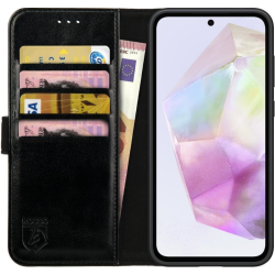 PU Θήκη Πορτοφόλι - Samsung Galaxy A35 - Rosso Element - Black (8719246438301)