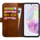 PU Θήκη Πορτοφόλι - Samsung Galaxy A35 - Rosso Element - Brown (8719246438318)