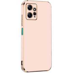 Bodycell Gold Plated - Θήκη Σιλικόνης Xiaomi Redmi Note 12 4G - Pink (5206015071683)