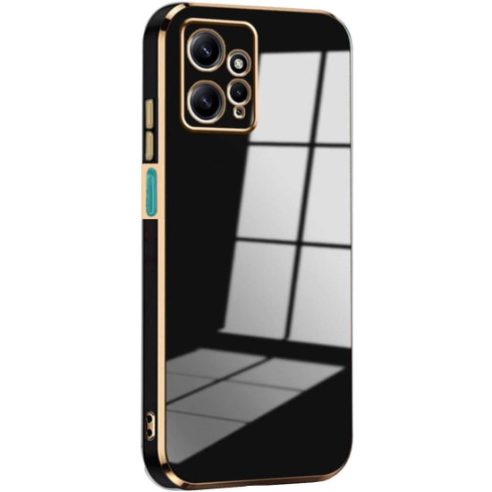 Bodycell Gold Plated - Θήκη Σιλικόνης Xiaomi Redmi Note 12 4G - Black (5206015071669)