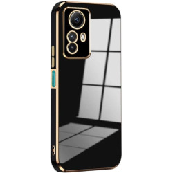 Bodycell Gold Plated - Θήκη Σιλικόνης Xiaomi Redmi Note 12S - Black (5206015071829)