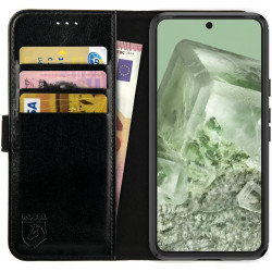 Rosso Element PU Θήκη Πορτοφόλι Google Pixel 8 - Black (8719246390418)