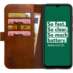 Rosso Element PU Θήκη Πορτοφόλι Nokia G42 - Brown (8719246438509)