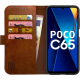 Rosso Element PU Θήκη Πορτοφόλι Xiaomi Redmi 13C 4G / Poco C65 - Brown (8719246440656)