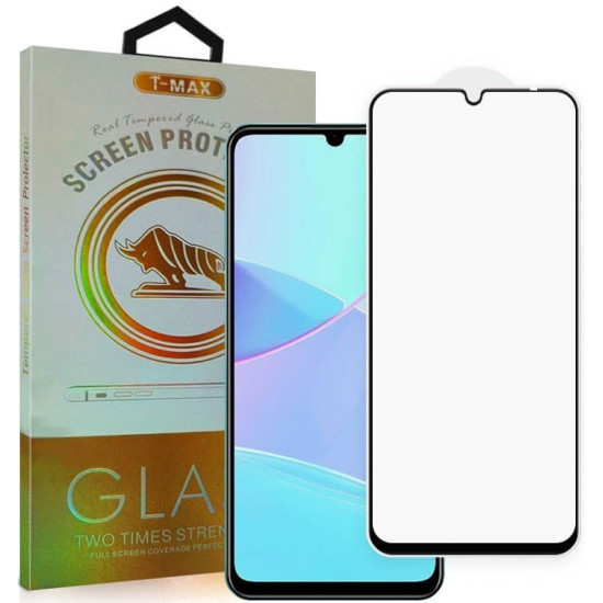 Αντιχαρακτικό Γυαλί Οθόνης - Realme C51 / C53 - T-Max Premium 3D Tempered Glass Full Glue Fluid Despensing - Black (5206015011184)