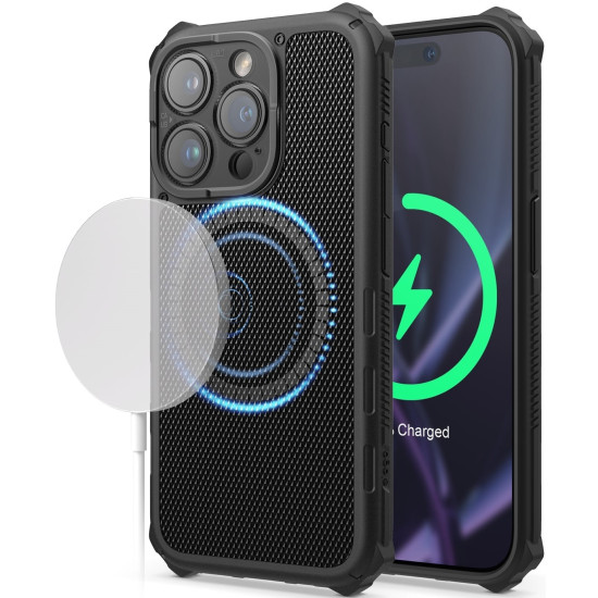 Elago Magnetic Armor - Ανθεκτική MagSafe Θήκη Σιλικόνης - Apple iPhone 15 Pro - Black (ES15MSAM61PRO-BK)