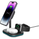 Tech-Protect A27 3 in 1 Magnetic MagSafe Wireless Charger - Βάση Ασύρματης Φόρτισης MagSafe για iPhone 16 / 15 / 14 / 13 / 12 / AirPods / Apple Watch - 10W - Black (9490713934586)