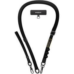 SwitchEasy 2-in-1 Utility MagEasy Sling Strap & Strap Card 20mm - Σετ 1 x Αποσπώμενο Λουράκι Λαιμού & 1 x Αποσπώμενο Λουράκι Χειρός για Θήκες Κινητών iPhone - Black (MPHIPH218BK23)