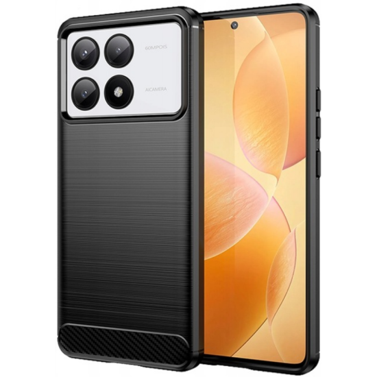 Θήκη Σιλικόνης - Xiaomi Poco X6 Pro - Spacecase Carbon - Black (5905719107703)