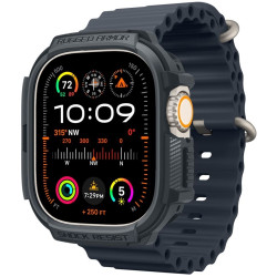 Spigen Rugged Armor - Θήκη Σιλικόνης Apple Watch Ultra 3 / Ultra 2 / Ultra 1 49mm - Dark Gray (ACS07385)