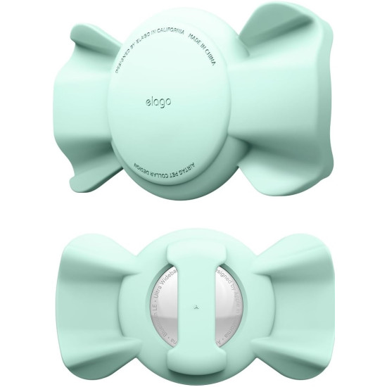 Elago Ribbon Pet Collar Case - Θήκη Premium Σιλικόνης Apple AirTag 2 / 1 για Κολάρο Κατοικιδίων - Mint (EAT-RIBBON-PET-MT)