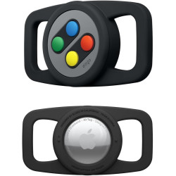Elago W5 Pet Collar Case - Θήκη Premium Σιλικόνης Apple AirTag 2 / 1 για Κολάρο Κατοικιδίων - Black (EAT-W5-PET-BK)
