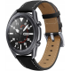 Spacecase Leather Strap - Universal Δερμάτινο Λουράκι για Smartwatches (22mm) - Black (5903943243808)