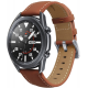 Spacecase Leather Strap - Universal Δερμάτινο Λουράκι για Smartwatches (22mm) - Light Brown (5903943243846)