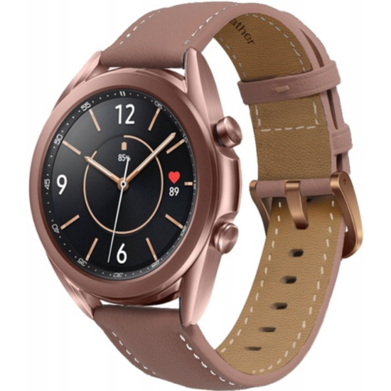 Spacecase Leather Strap - Universal Δερμάτινο Λουράκι για Smartwatches (20mm) - Pink (5903943243785)