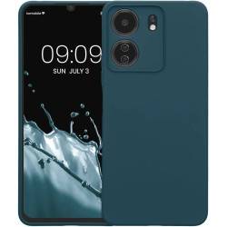 KWmobile Soft Slim Flexible Rubber Cover with Camera Protector - Θήκη Σιλικόνης Xiaomi Redmi 13C 4G / Poco C65 με Πλαίσιο Κάμερας - Teal Matte (KWM000020KN004C)
