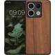 Σκληρή Ξύλινη Θήκη με TPU Bumper - Xiaomi Redmi Note 13 5G - KWmobile Wood Case with TPU Bumper - Walnut / Brown (KWM000020LO001C)