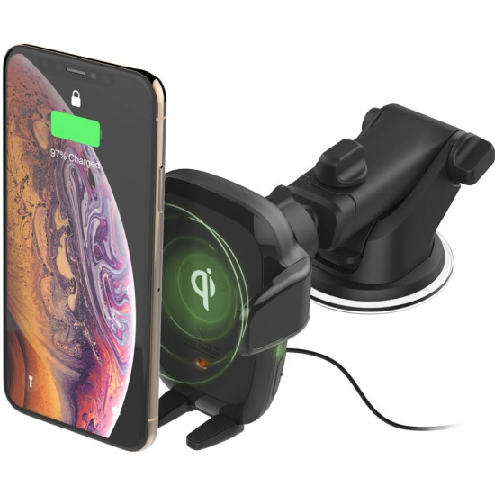 iOttie Auto Sense Wireless - Βάση Ασύρματης Φόρτισης Κινητών έως 6.5" με Βεντούζα για Ταμπλό / Παρμπρίζ Αυτοκινήτου - 7.5W - Black (HLCRIO161)