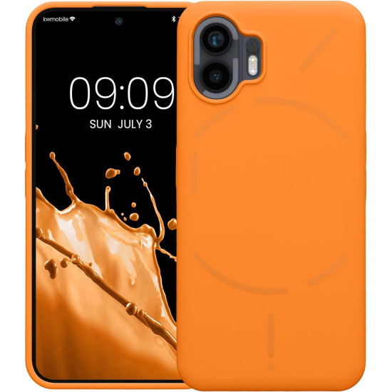 KWmobile Soft Flexible Rubber Cover - Θήκη Σιλικόνης Nothing Phone 2 - Fruity Orange (61746.150)