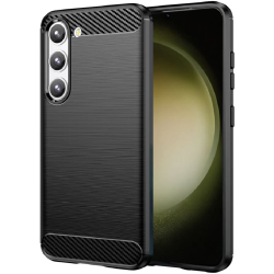 Spacecase Carbon - Θήκη Σιλικόνης - Samsung Galaxy S23 - Black (5905123461262)