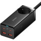 Baseus GaN3 Pro Desktop PowerStrip - Μονόπριζο με 1 Υποδοχή AC με Καλώδιο 150cm / Ταχυφορτιστής με 2 x USB-A / 2 x Type-C - 100W - Black (PSZM000401)
