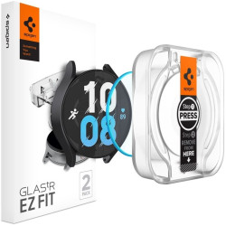 Spigen Tempered Glass GLAS.tR EZ Fit - Αντιχαρακτικό Γυαλί Οθόνης Samsung Galaxy Watch 6 40mm - 2 Τεμάχια (AGL06522)