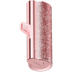 Veger PowerBank Lipstick-C - Φορητή Μπαταρία Φόρτισης με Ενσωματωμένο 1 x Type-C (Male) & 1 x Type-C (Female) - 5000mAh - 12W - Gold Purple (W0573)