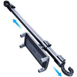 3MK Double Headrest Holder - Universal Ρυθμιζόμενη Βάση Στήριξης Smartphone / Tablet 4.7" - 12.9" για Προσκέφαλο / Πίσω Κάθισμα Αυτοκινήτου - Black (5903108543217)