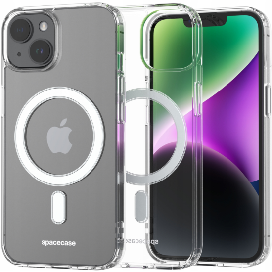 Spacecase Clear MagSafe - Σκληρή Διάφανη Θήκη MagSafe - Apple iPhone 14 Plus - Transparent (5905123440632)