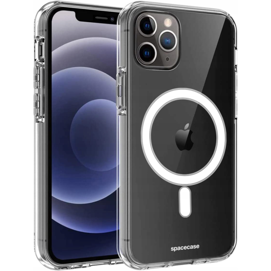Spacecase Clear MagSafe - Σκληρή Διάφανη Θήκη MagSafe - Apple iPhone 11 Pro Max - Transparent (5905123448560)